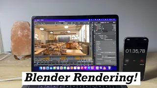 M1 MacBook Air Blender Render Test with CPU (2023)