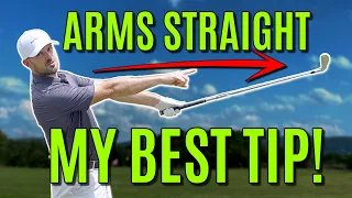 #GOLF Arms Straight In The Golf Swing (My BEST Tip)