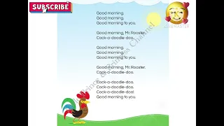 Good Morning Mr.Rooster | Good Morning Song | Good Morning English Rhymes | Nursery Rhymes 👍