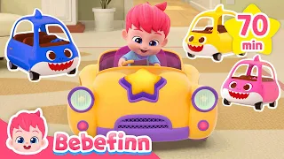 Run Away! It's Baby Car and T-rex on The Way | Bebefinn Special Nursery Rhymes for Kids