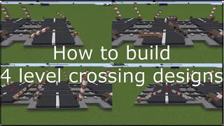 Minecraft Create mod - How to make 4 level crossing designs