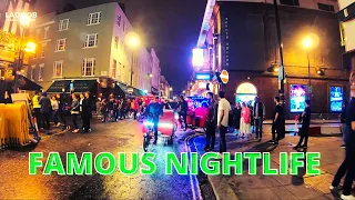 London Walk, Famous Nightlife in London SOHO and London Eye by Night