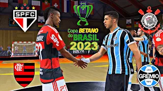 SEMIFINAL DA COPA DO BRASIL 2023 NO FUTSAL | FIFA 23 | FLAMENGO,GRÊMIO, CORINTHIANS, SÃO PAULO