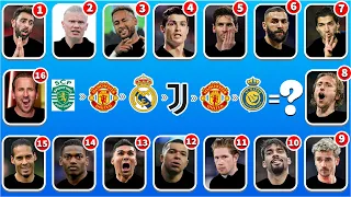 (Full 146) Guess TRANSFER , jersey number of famous football,Ronaldo, Messi, Neymar