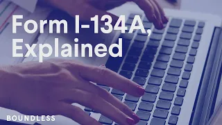 Form I-134A, Explained