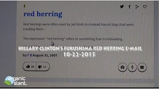 Hillary Clinton's Fukushima red herring e-mail 10-22-2015 | Organic Slant