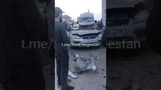 Взрыв автомобиля на  АЗС в Дербентском районе попал на видео