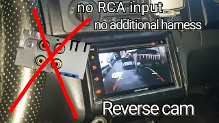 Reverse Camera Installation. no RCA input. No additional harness required! Stock Head Unit.