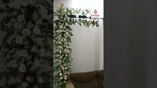 Nikkah decoration | Engagement decoration | backdrop | home decor ideas | fresh flower decoration