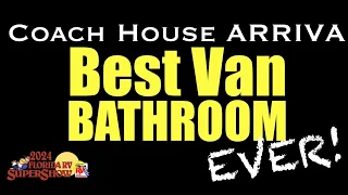 Stunning SEPARATE TOILET & SHOWER in Sprinter Camper Van by Coach House - RV SuperShow 2024