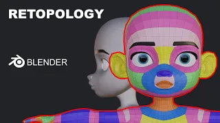 Character Retopology in Blender 4.0.2 #blendertutorial #blender3d