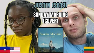 Justin (from SB19) - Sunday Morning Reaction (Cover by Maroon 5) | FIRST TIME HEARING