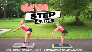 60 Minute Cardio Step Aerobics and Abs Workout with High-Energy Hip Hop Music! #312