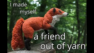 I crocheted a fox to keep me company