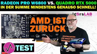 AMD Radeon Pro W6800 Review - AMD ärgert NVIDIA und meldet sich eindrucksvoll wieder zurück!