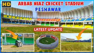 Arbab Niaz Cricket Stadium Peshawar / Grass, Membrane Sheet ,Chairs Installation New Latest Update