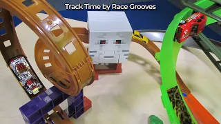Track Time! Minecraft Ghast Attack with Highway 35 Ultimate Track Set Spiral 16F