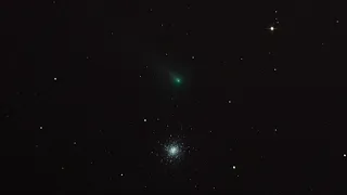 Comet C/2021 A1 Leonard approaching M3