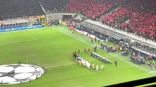 AC Milan Ultras Tifo Display & Champions League Anthem vs Tottenham 14.02.23 #ultras #tifo #ucl