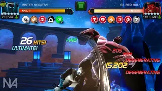 Rank 5 Mister Negative Damage Showcase - Labyrinth Red Hulk in 77 Seconds