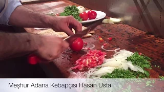 Adana'nın ünlü kebapçısı Hasan Ustadan kebap şov