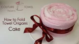 Towel Folding | How to Fold Towel Origami: Cake
