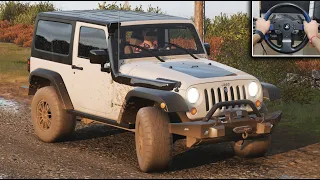 2012 JEEP WRANGLER RUBICON - Forza Horizon 4 Thrustmaster T-150 Gameplay | OFFROAD