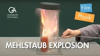 Zauberhafte Physik: Mehlstaub Explosion und Fast Forward Science 2014