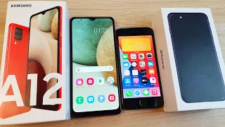 SAMSUNG GALAXY A12 VS IPHONE 7 - НОВЫЙ АНДРОЙД ИЛИ СТАРЫЙ АЙФОН? ЧТО ВЫБРАТЬ ЗА 12000