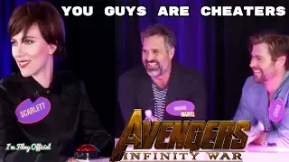 Avengers 4: Endgame Cast Play Family Feud - Try Not To Laugh