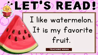 LET'S READ! | PRACTICE READING ENGLISH | Grade 1 and Grade 2 Reading | Teaching Mama