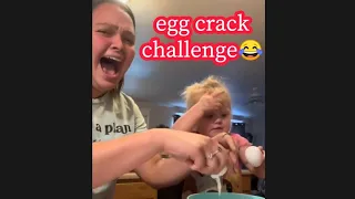 😂🤕egg crack challenge,the last baby is so cute#baby#youtube#cute#funny#funnyvideo#fyp