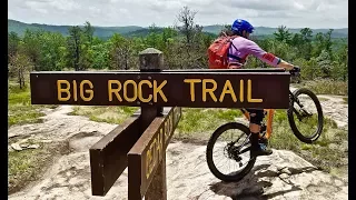 Not Moab slick rock... Asheville BIG ROCK!! Slab mtb riding in DuPont State Forest, Asheville