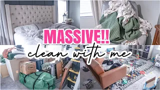 MASSIVE CLEAN WITH ME! | MESSY HOUSE CLEANING | REAL LIFE MESS