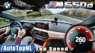 BMW M550d 5 Series G30 xDrive QUAD TURBO 0-260km/h ACCELERATION & TOP SPEED on AUTOBAHN by AutoTopNL