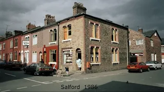 A montage of Salford in old photographs