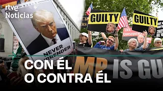 TRUMP: EUFORIA y RABIA entre los ESTADOUNIDENSES tras el VEREDICTO histórico | RTVE Noticias