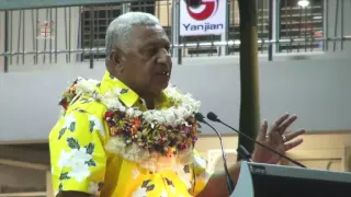 Fijian Prime Minister, Hon. Voreqe Bainimarama officially opens the new Albert Park