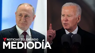 Putin culpó a Occidente de la guerra y Biden le respondió | Noticias Telemundo