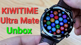 KIWITIME Ultra Mate Smartwatch Unbox-1.5 Inch Round Screen Huawei Watch Ultimate Copy