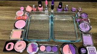 Pink vs Purple - Mixing Eyeshadow Makeup into Slime | Satisfying Slime Videos | ASMR 12