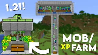 Minecraft: EASY MOB XP FARM TUTORIAL! 1.20 (Without Mob Spawner)