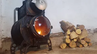 The oven heats up the entire workshop in 10 minutes (heat gun)