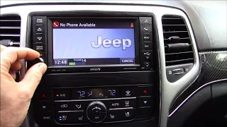 Pairing Phone In 2012 Jeep Grand Cherokee SRT8 WK2 When Locked Out By Input 4 Digit Security Pin