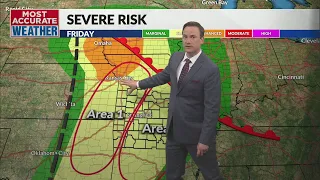 Soggy at times with the possibility of severe through the weekend