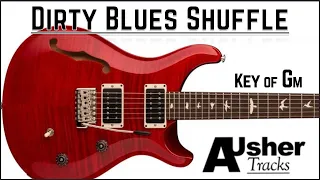 Dirty Blues Shuffle in G minor | Guitar Backing Track