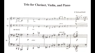 Paul Schoenfield - Trio for Clarinet, Violin, and Piano (Score)