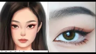 BLACKPINK Jennie Kim Iconic Cat Eyes Makeup Tutorial