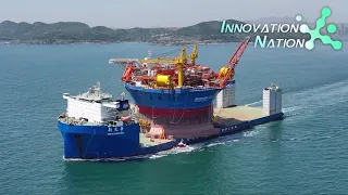 Asia's first cylindrical oil-gas facility installed