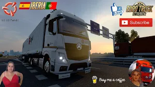 Euro Truck Simulator 2 (1.46 Beta) Mercedes Actros MP4 Swap Delivery to Algericas + DLC's & Mods
